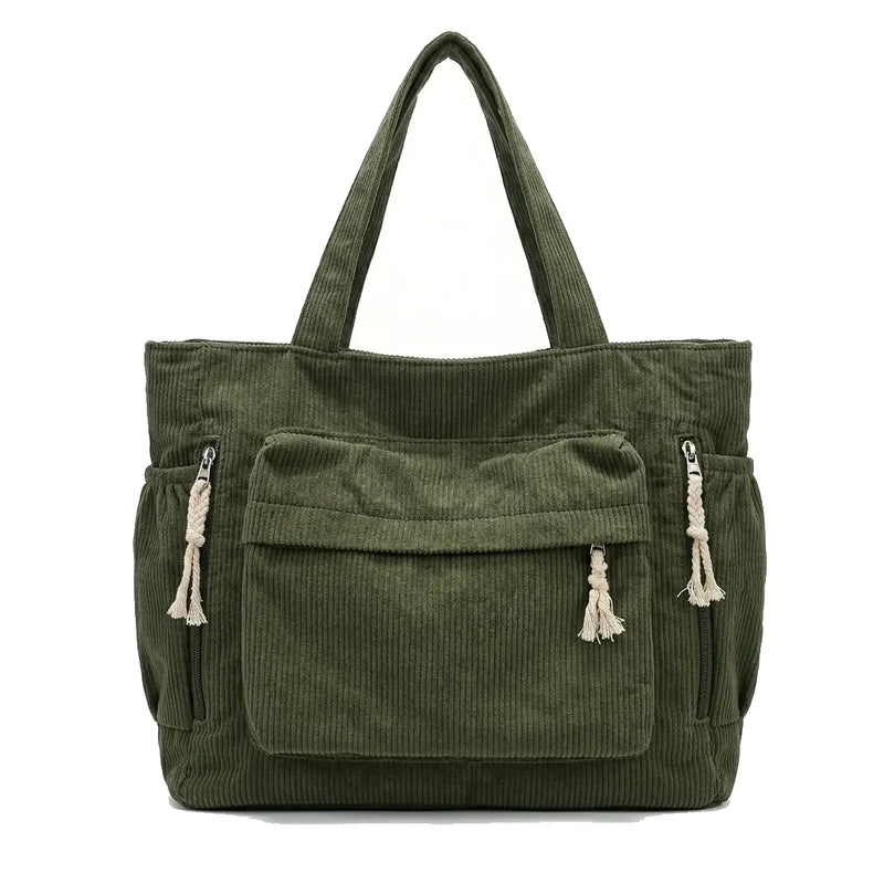 Bolsas Bag Em Veludo Modelo Lysenne Cor Verde - vista frontal | Femily