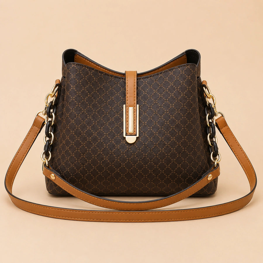 Bolsa Transversal Feminina Ember Brown Bucket da Femily — imagem de catálogo 1