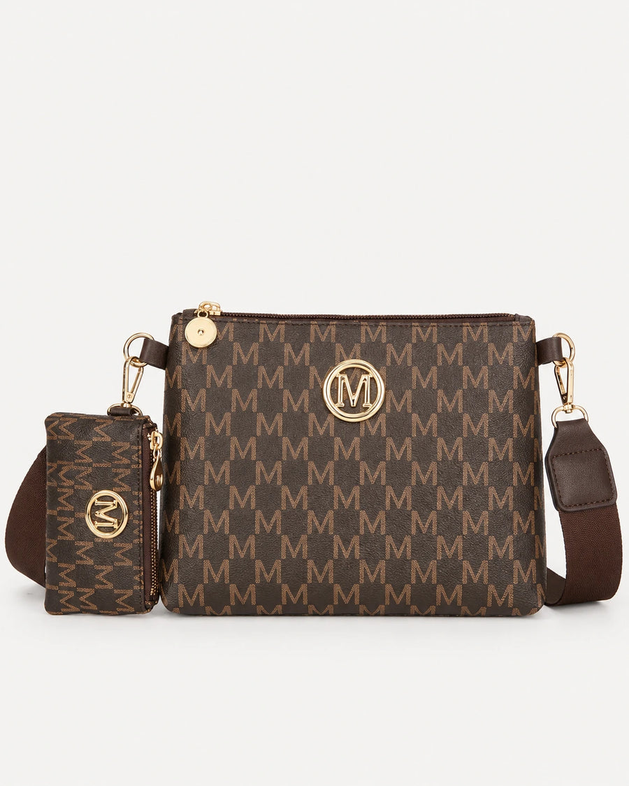 Kit Bolsa Transversal Feminina Northstar Coffee da Femily — imagem de catálogo 1
