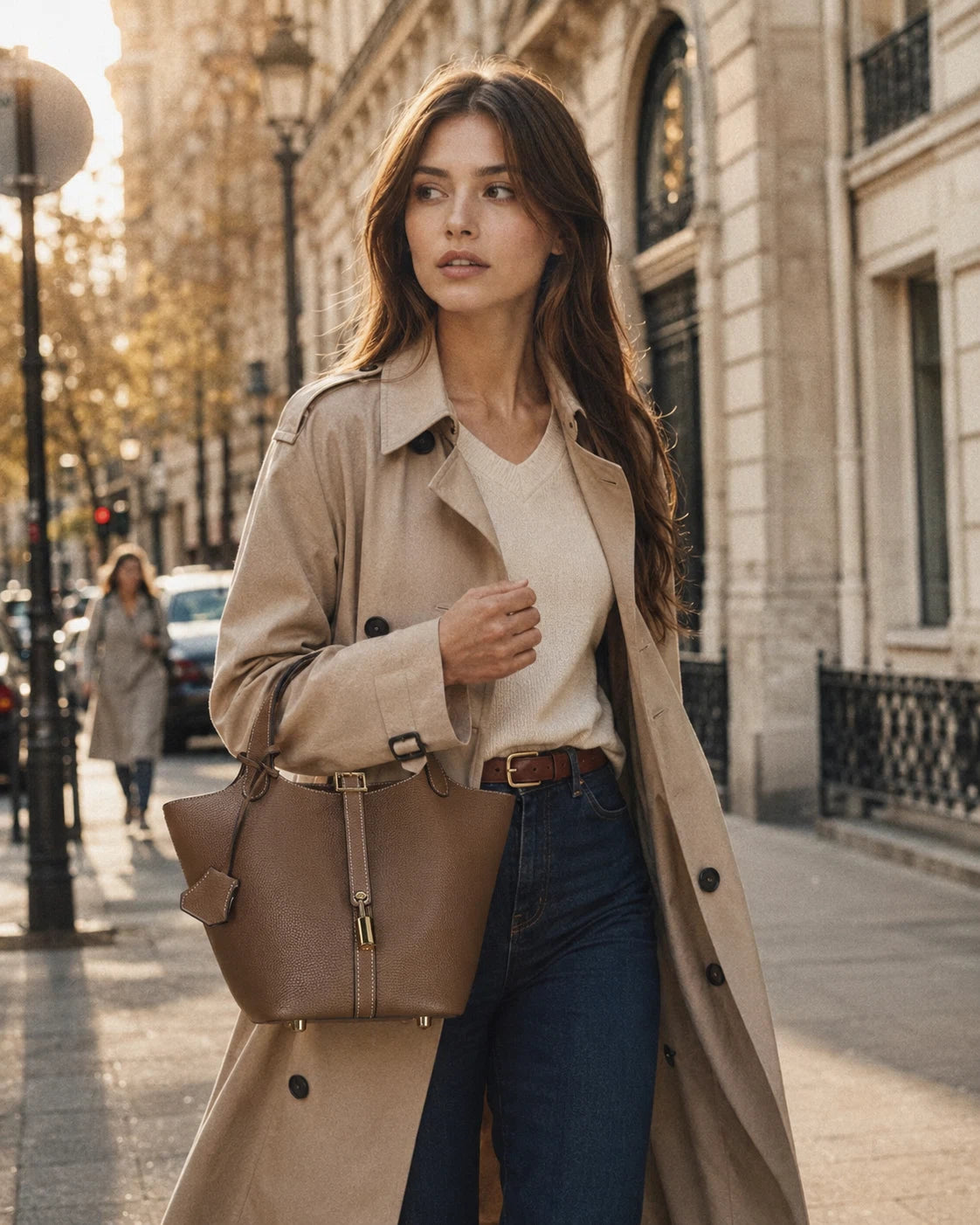 bolsas-femininas-pequenas-em-couro-genuino-avelin-cinza-escuro-em-uso