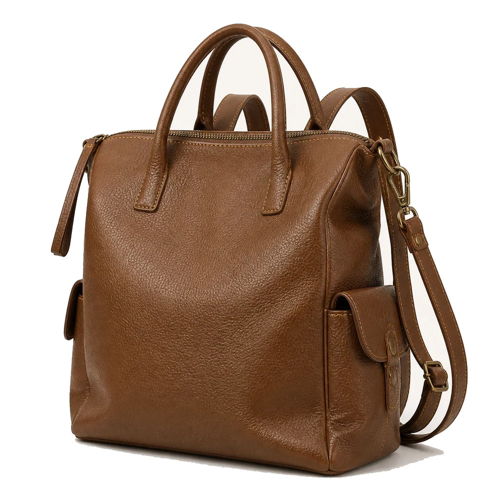 bolsa-saco-feminina-bag-camille-bucket-marrom-espacosa-em-uso