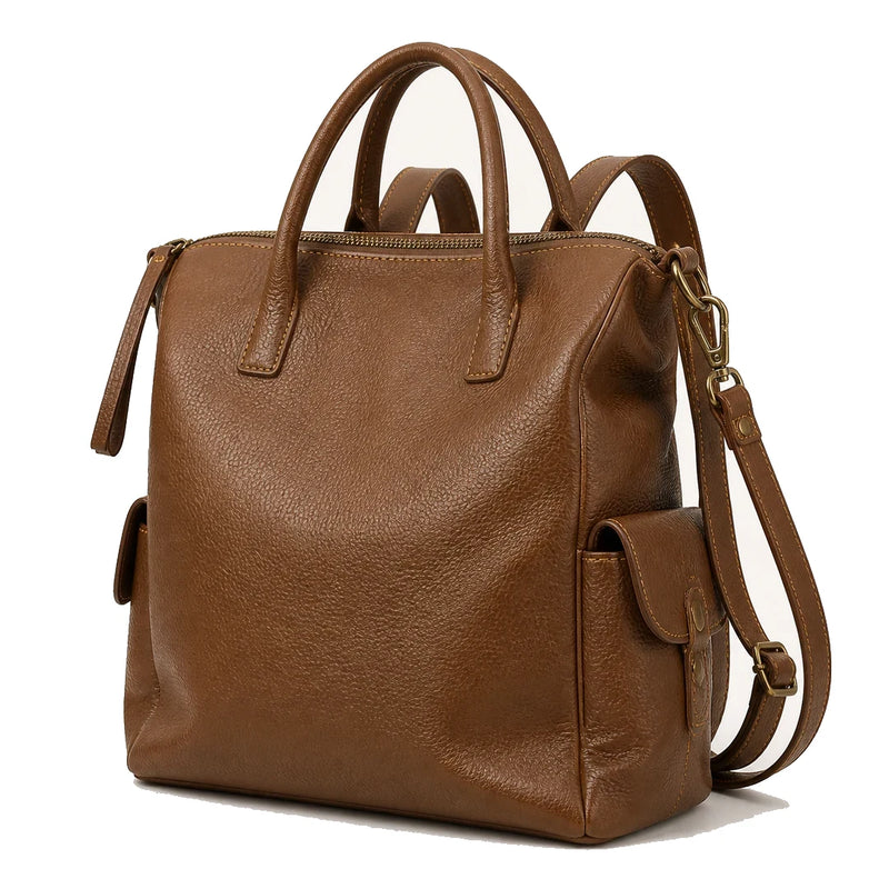 bolsa-saco-feminina-bag-camille-bucket-marrom-espacosa-em-uso