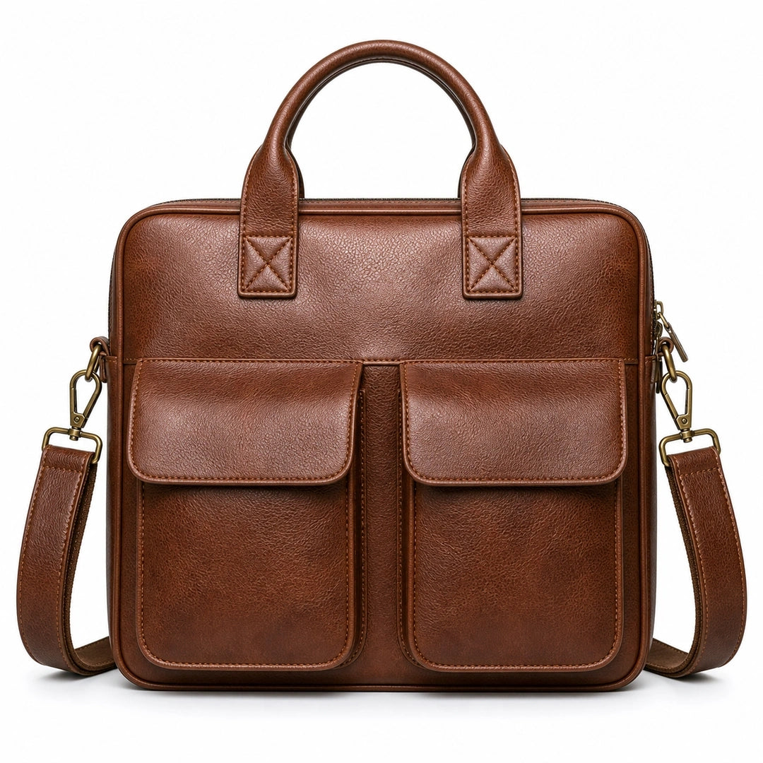 bolsa-feminina-para-notebook-elan-nylon-marrom-expansivel-imagem-produto