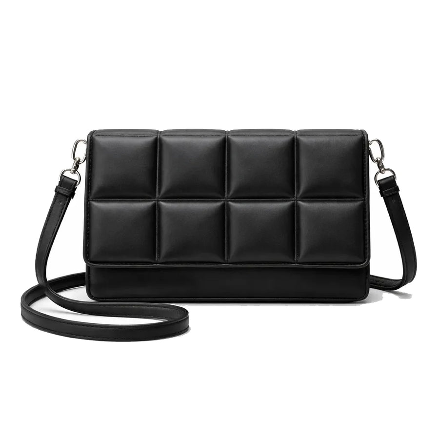 Bolsas Femininas Pequenas Transversal Modelo Narella Cor Preta - em uso | Femily