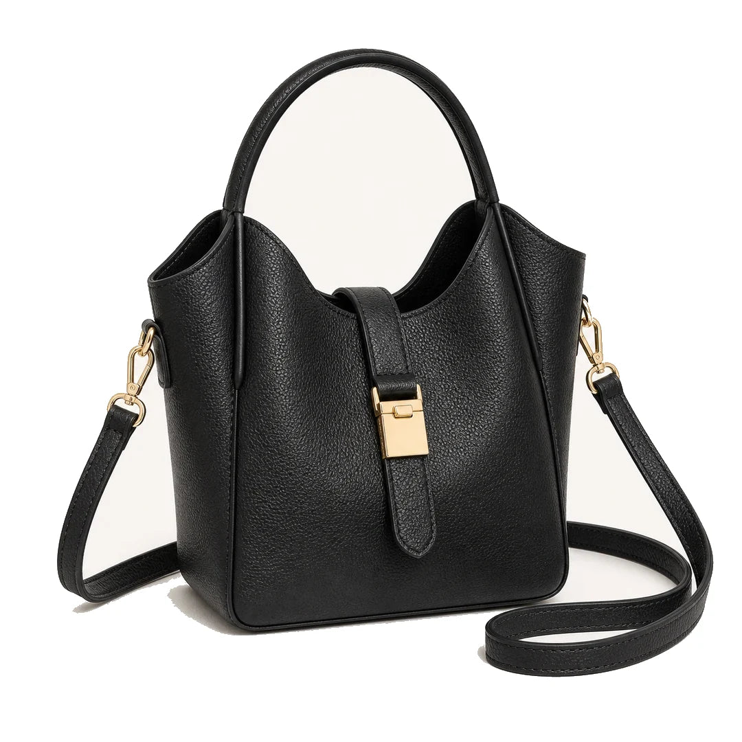 bolsa-saco-feminina-transversal-siena-bucket-preto-sofisticada-em-uso