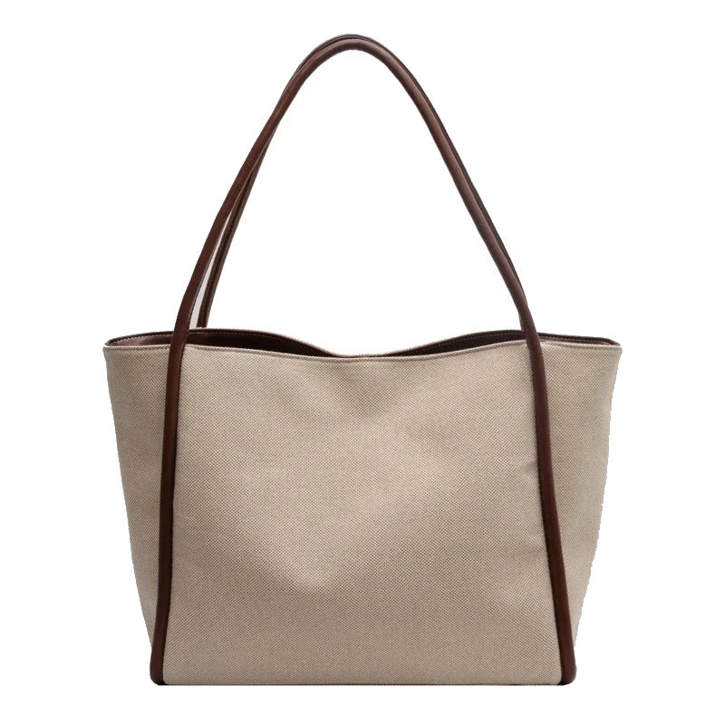 Bolsa Tote Grande Elara Bege — vista principal | Femily