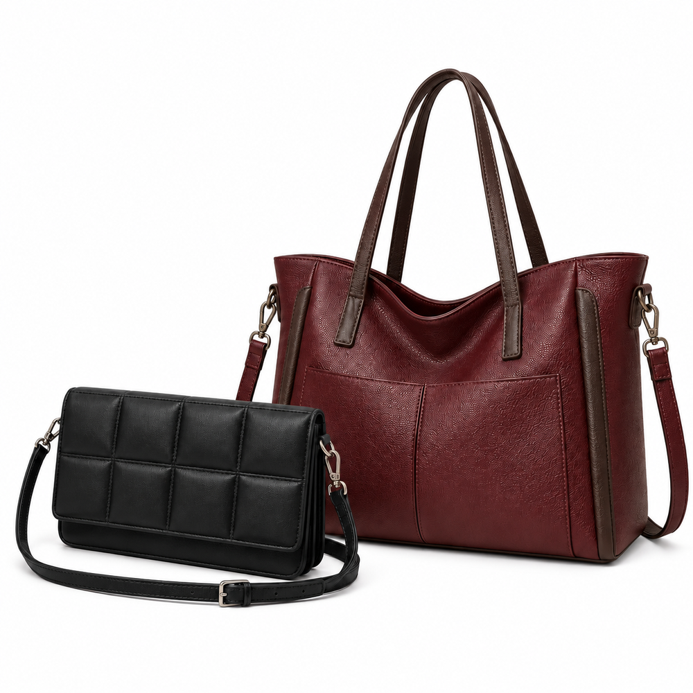Oferta Femily: Elisa Vinho e Narella Preta em fundo branco